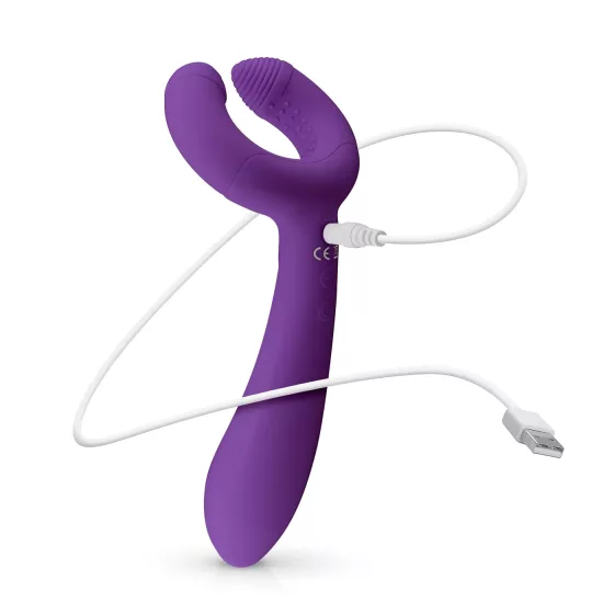 Easytoys Couple - Rechargeable, Waterproof Couple's Vibrator (Purple)