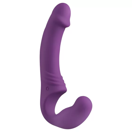 Easytoys - Rechargeable Strapless Strap-On Vibrator (Purple)