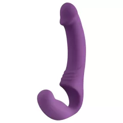 Easytoys - Rechargeable Strapless Strap-On Vibrator (Purple)