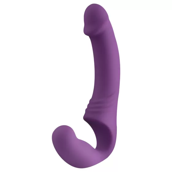 Easytoys - Rechargeable Strapless Strap-On Vibrator (Purple)