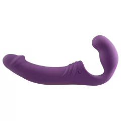 Easytoys - Rechargeable Strapless Strap-On Vibrator (Purple)