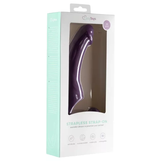Easytoys - Rechargeable Strapless Strap-On Vibrator (Purple)