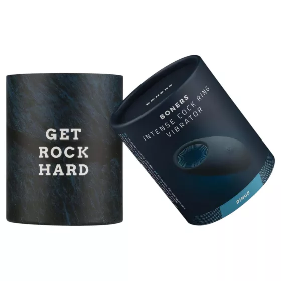 Boners - Rechargeable, Waterproof Vibrating Cock Ring (Grey)