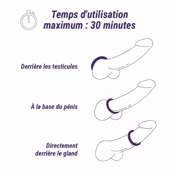Boners - Rechargeable, Waterproof Vibrating Cock Ring (Grey)