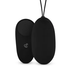   Easytoys - Rechargeable Waterproof Remote Control Vibrating Egg (Black)