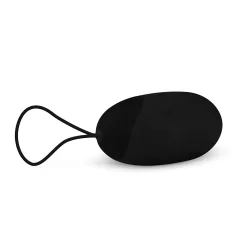   Easytoys - Rechargeable Waterproof Remote Control Vibrating Egg (Black)