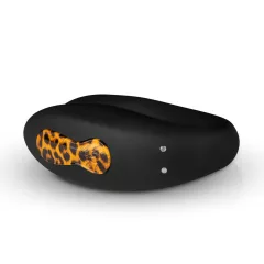   Panthra Zuna - Rechargeable Waterproof Couples Vibrator (Leopard Black)