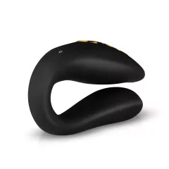   Panthra Zuna - Rechargeable Waterproof Couples Vibrator (Leopard Black)