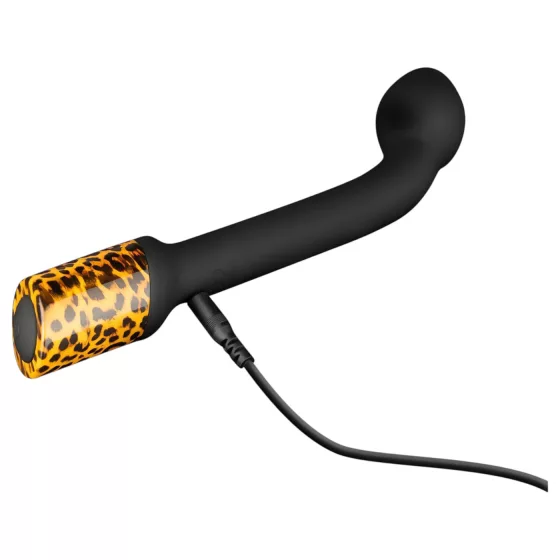 Panthra Nila - Rechargeable, Waterproof G-spot Vibrator (Leopard-Black) 