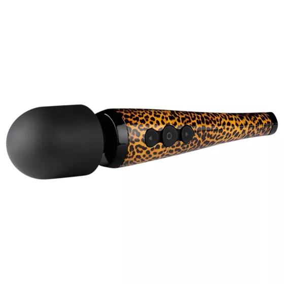 Panthra Shaka Wand - Rechargeable, Massage Vibrator (Leopard-Black) 