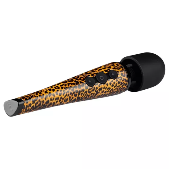 Panthra Shaka Wand - Rechargeable, Massage Vibrator (Leopard-Black) 