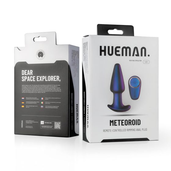 Hueman Meteoroid - Rotating Bead Anal Vibrator with Radio (Purple)