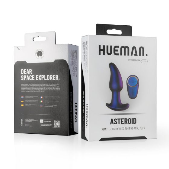 Hueman Asteroid - Spinning Beaded Anal Vibrator (Purple)