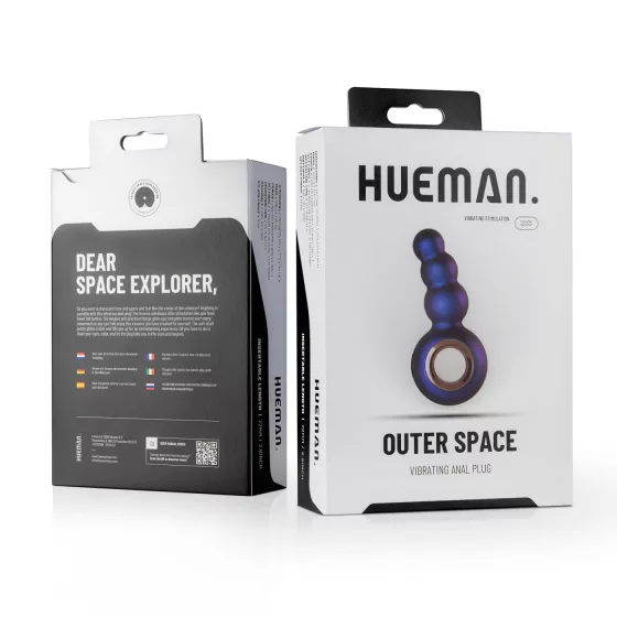 Hueman Outer Space - Rechargeable Pearl Anal Vibrator (Purple)