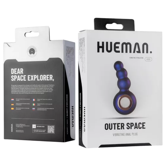 Hueman Outer Space - Rechargeable Pearl Anal Vibrator (Purple)