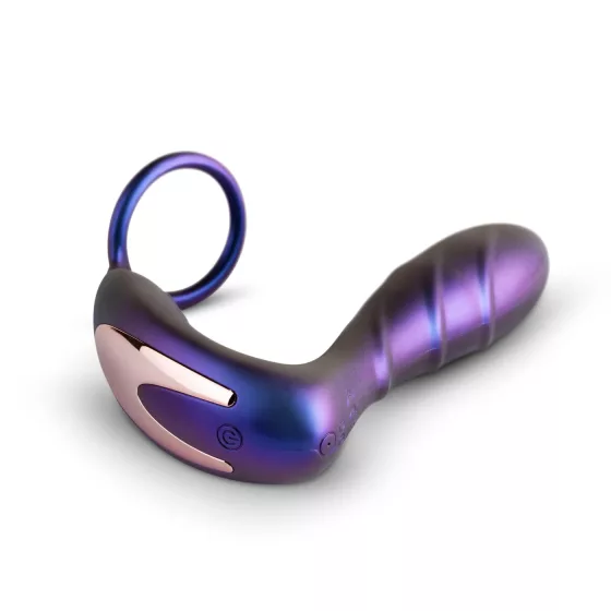 Hueman Black Hole - Purple Remote Anal Vibrator with Cock Ring