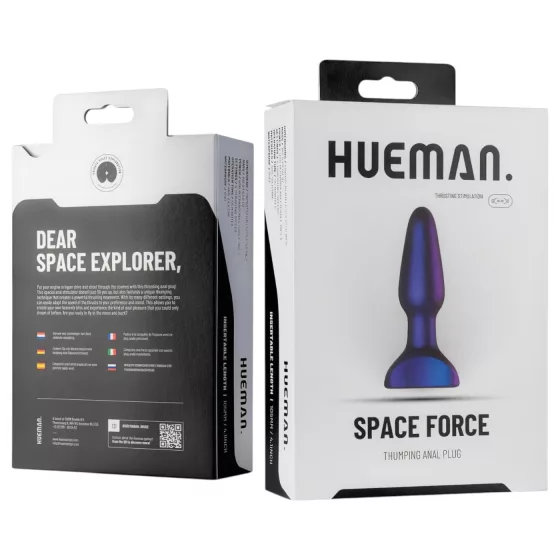 Hueman Space Force - Waterproof Purple Anal Vibrator