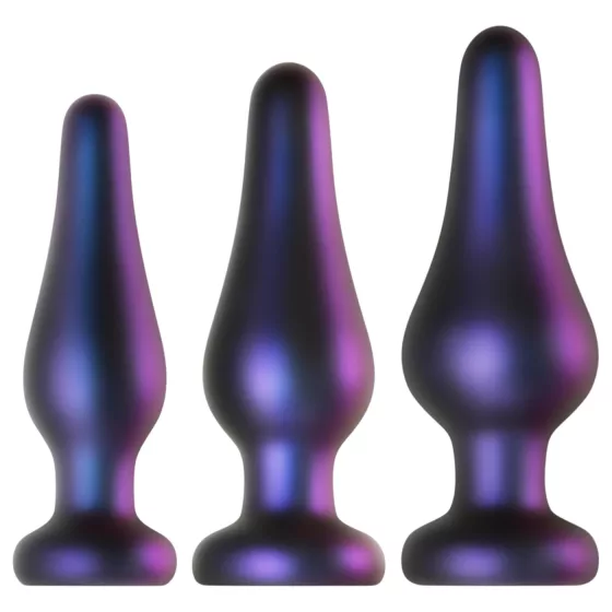 Hueman Comets - Silicone Anal Plug Set (3 Pieces) - Purple