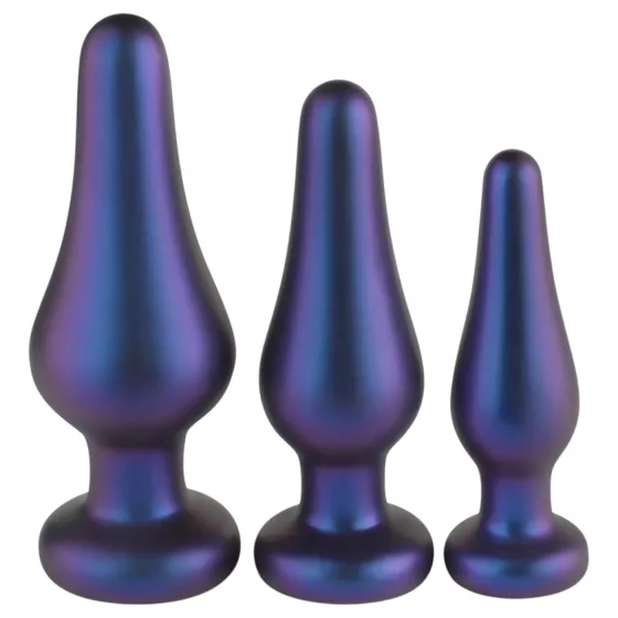 Hueman Comets - Silicone Anal Plug Set (3 Pieces) - Purple
