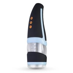   CRUIZR CP02 - Rechargeable Rotating Vibrating Stroker (Black-Blue)