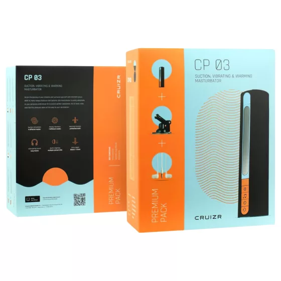 CRUIZR CP03 - Rechargeable Suction Vibrating Stroker (Black)