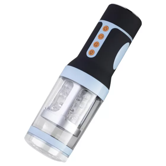 CRUIZR CM04 - Rechargeable Rotating Masturbator (Black-Blue)