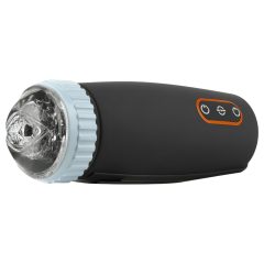   CRUIZR CM05 - Rechargeable Thrusting & Suction Male Toy (Black-Blue)