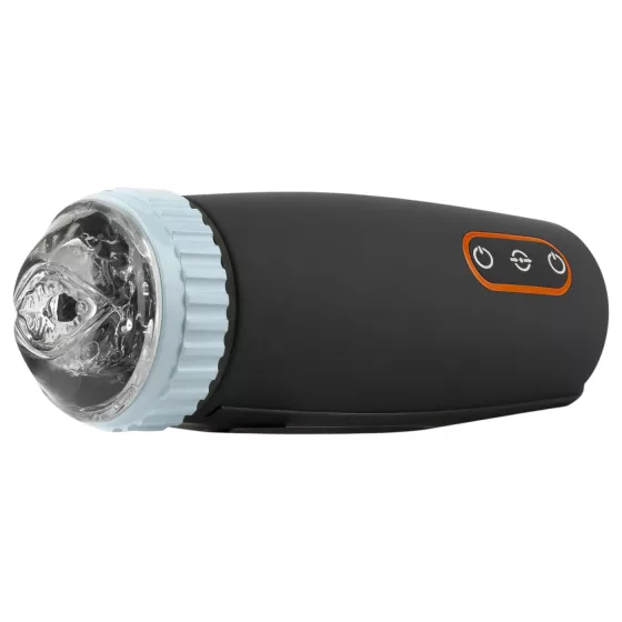 CRUIZR CM05 - Rechargeable Thrusting & Suction Male Toy (Black-Blue)