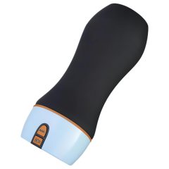   CRUIZR CM06 - Rechargeable Moaning Vibrating Masturbator (Black-Blue)