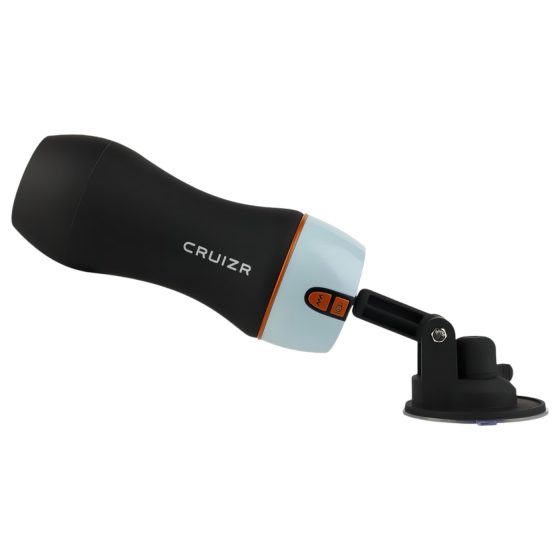 CRUIZR CM06 - Rechargeable Moaning Vibrating Masturbator (Black-Blue)