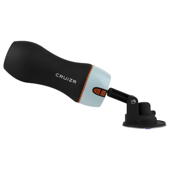 CRUIZR CM06 - Rechargeable Moaning Vibrating Masturbator (Black-Blue)