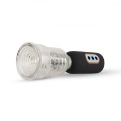   CRUIZR CS07 - cordless vibrating penis pump (black-transparent)