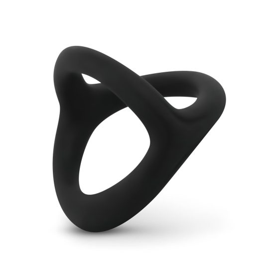 Easytoys Desire Ring - Flexible Penis and Testicle Ring (Black)