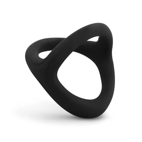 Easytoys Desire Ring - Flexible Penis and Testicle Ring (Black)