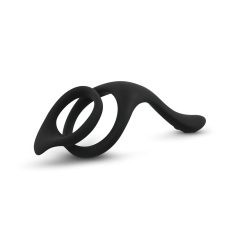   EasyToys Pleasure Ring - Flexible Black Penis and Testicle Ring
