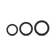 Easytoys Explore Ring - 3-Piece Black Penis Ring Set