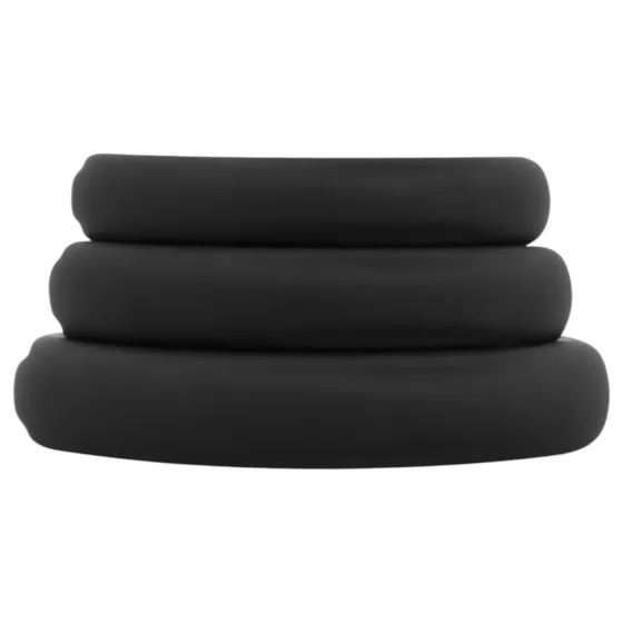 Easytoys Explore Ring - 3-Piece Black Penis Ring Set