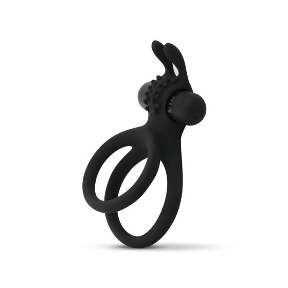 Easytoys Share Ring - Vibrating Black Penis & Testicle Ring