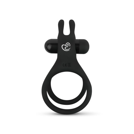 Easytoys Share Ring - Vibrating Black Penis & Testicle Ring
