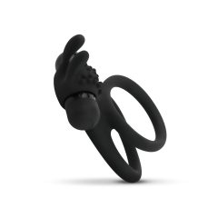 Easytoys Share Ring - Vibrating Black Penis & Testicle Ring