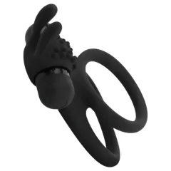 Easytoys Share Ring - Vibrating Black Penis & Testicle Ring
