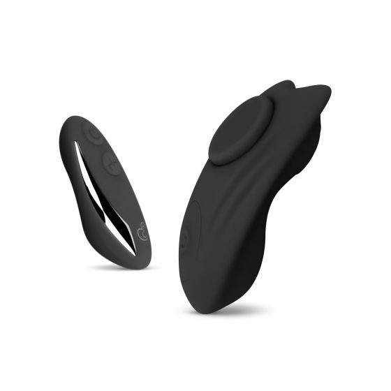 Buzzy Butterfly - Rechargeable, Waterproof Radio-Controlled Vibrator (Black)