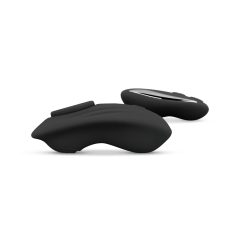   Buzzy Butterfly - Rechargeable, Waterproof Radio-Controlled Clitoral Vibrator (Black)