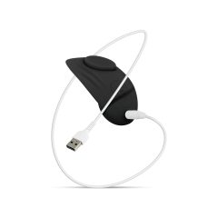   Buzzy Butterfly - Rechargeable, Waterproof Radio-Controlled Clitoral Vibrator (Black)