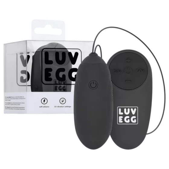 LUV EGG - Rechargeable, Wireless Vibrating Egg (Black)