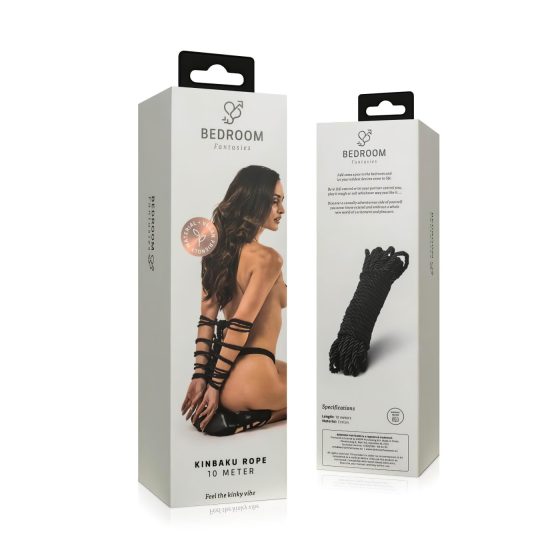 Bedroom Fantasies - Shibari Rope - 10m (Black)