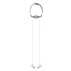 Bedroom Dreams - Silver & Black Mouth Gag and Nipple Clamps
