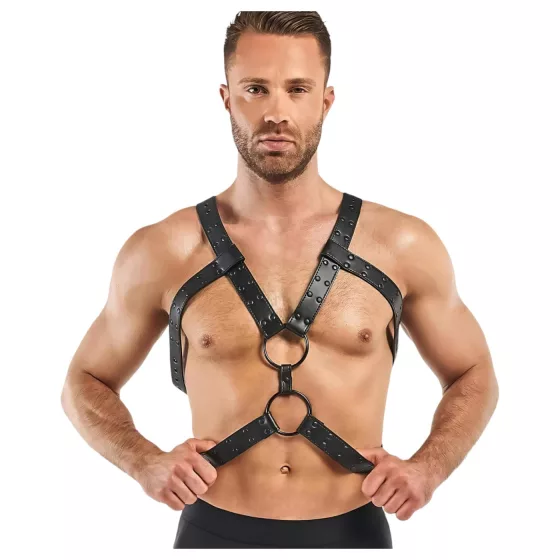Rocco Bedroom Fantasies - Black Body Harness Top (S-XL)