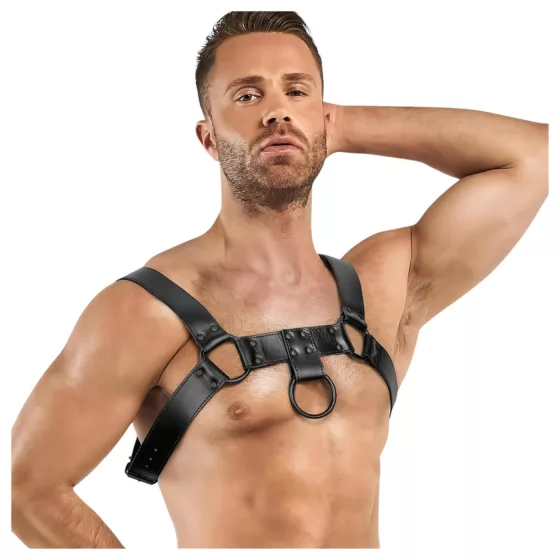 Bedroom Fantasies Bruno - black body harness top (S-XL)