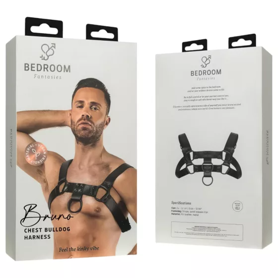 Bedroom Fantasies Bruno - black body harness top (S-XL)